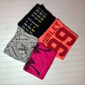 4 Hurley & Volcom Racer Back Tanks